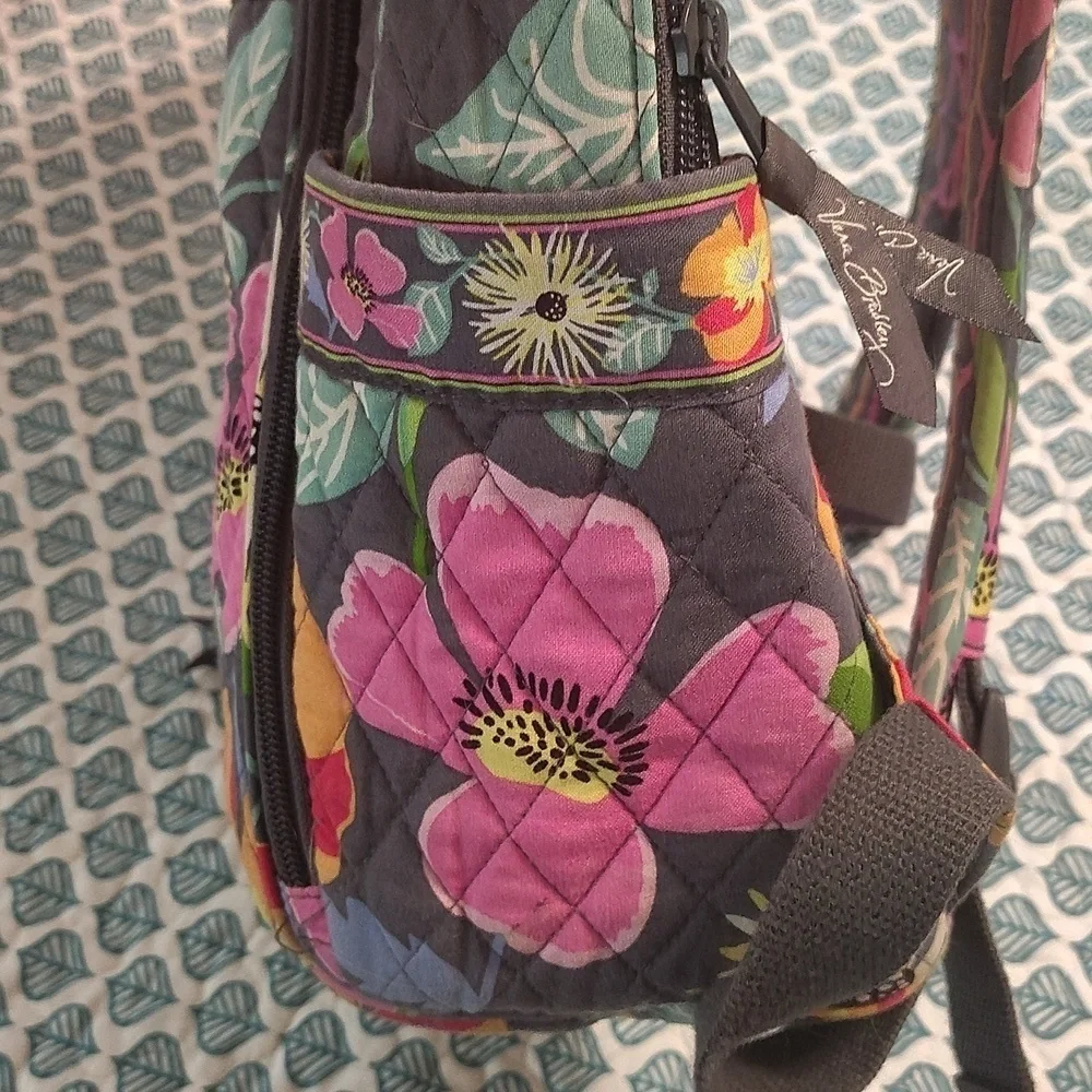 Vera Bradley Jazzy Blooms Large Backpack Retired Vintage Luggage Strap